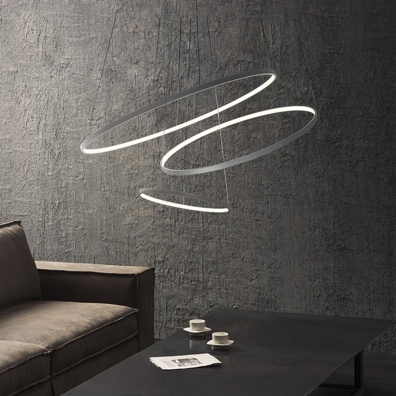 Circle Crystal Pendant Light
