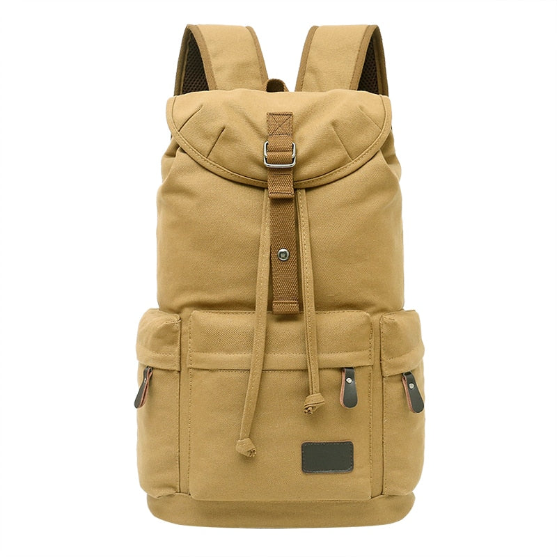 Spacious Durable Canvas Hiking Travel Backpack