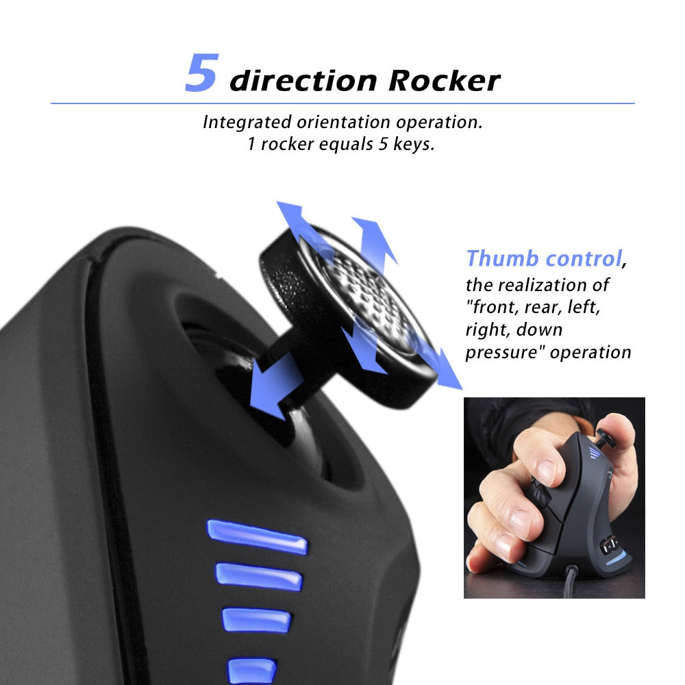Customizable Comfortable RGB Gaming Mouse