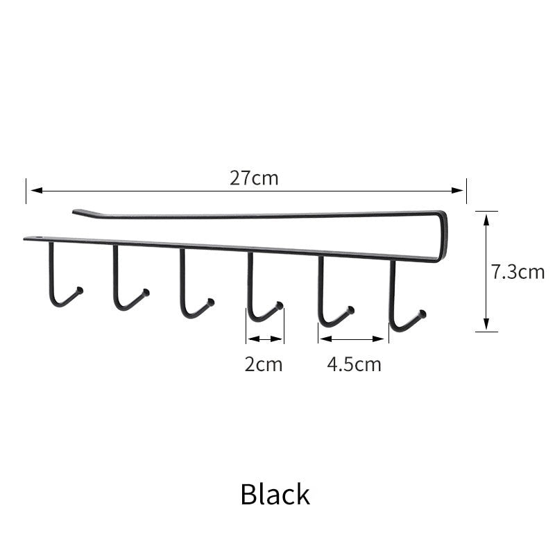 Space Saving Under Sink Storage Hook Rack
