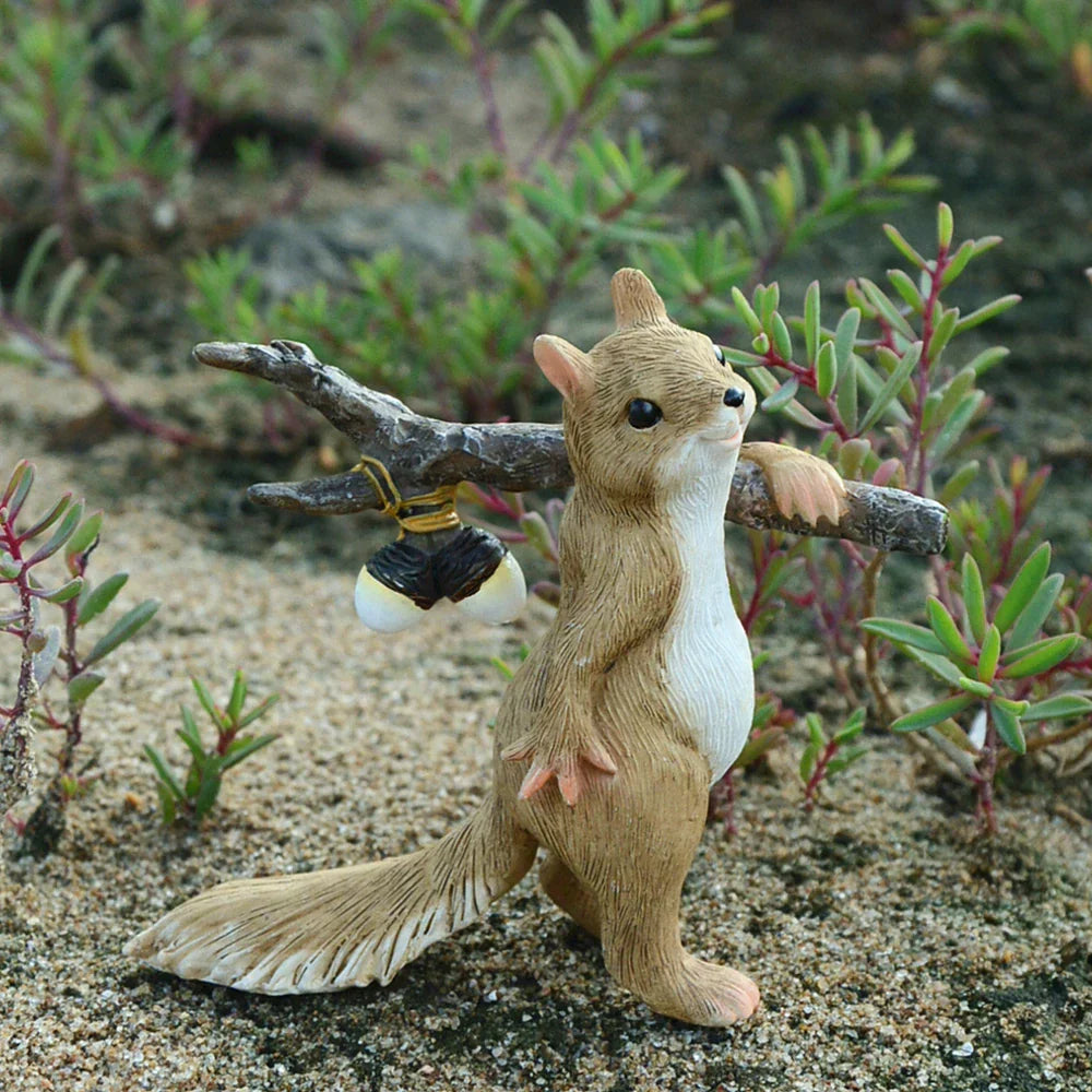 Cute Squirrel Figurine with Heart