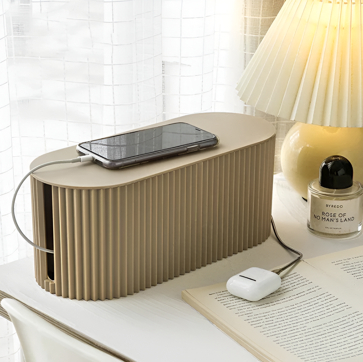 Stylish Cable Management Box in Pastel Colors