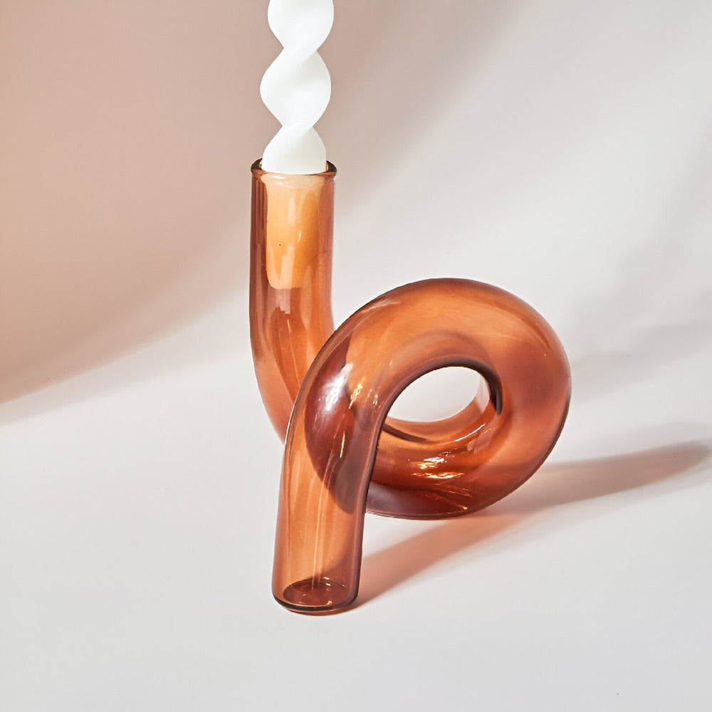 Stylish Glass Vase Candle Holder