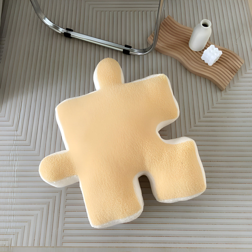 Vibrant 3D Jigsaw Pillow