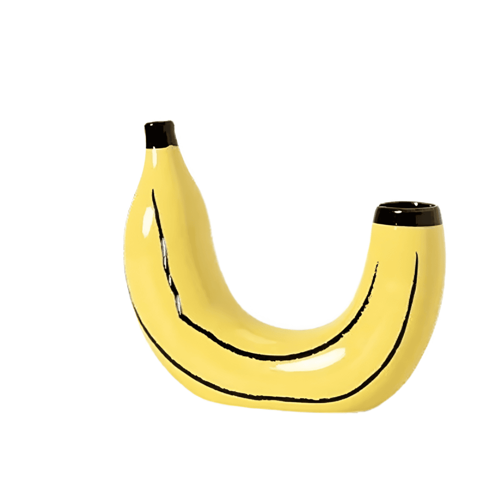 Funny Yellow Ceramic Fruit Vase