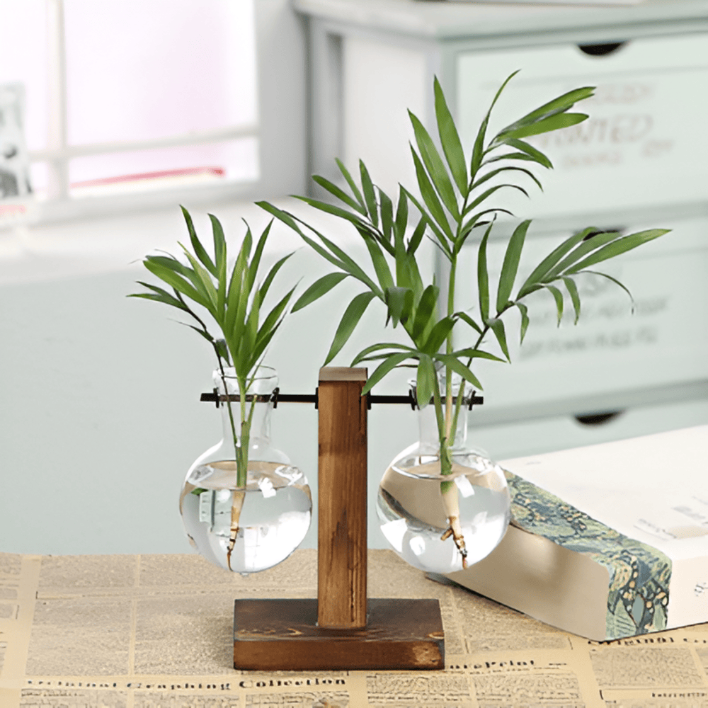 Natural Wood Indoor Plant Stand