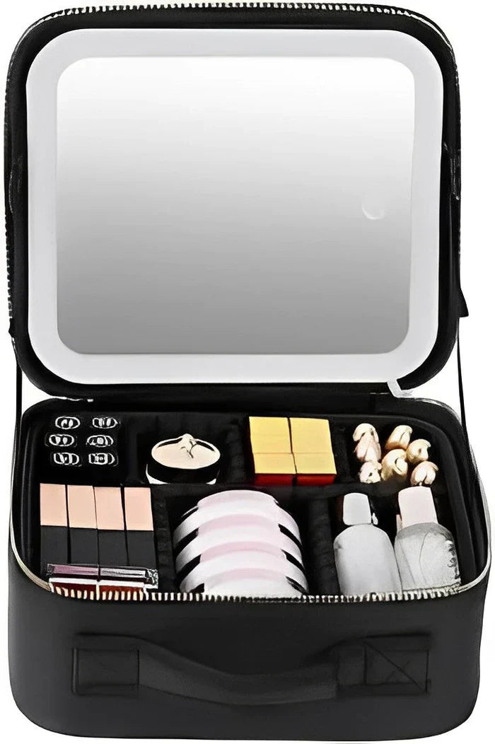 Travel Makeup Bag with Mirror