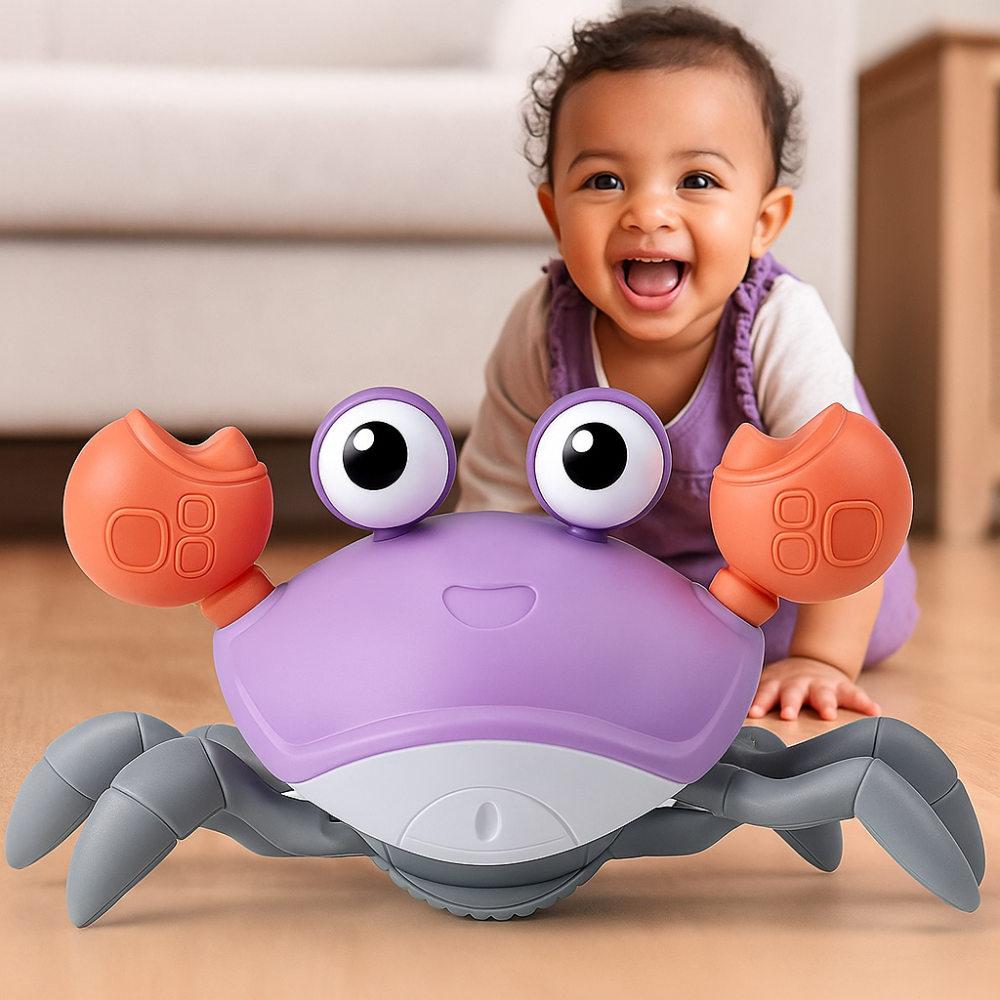 Colorful Crab Baby Music Toy with Lights