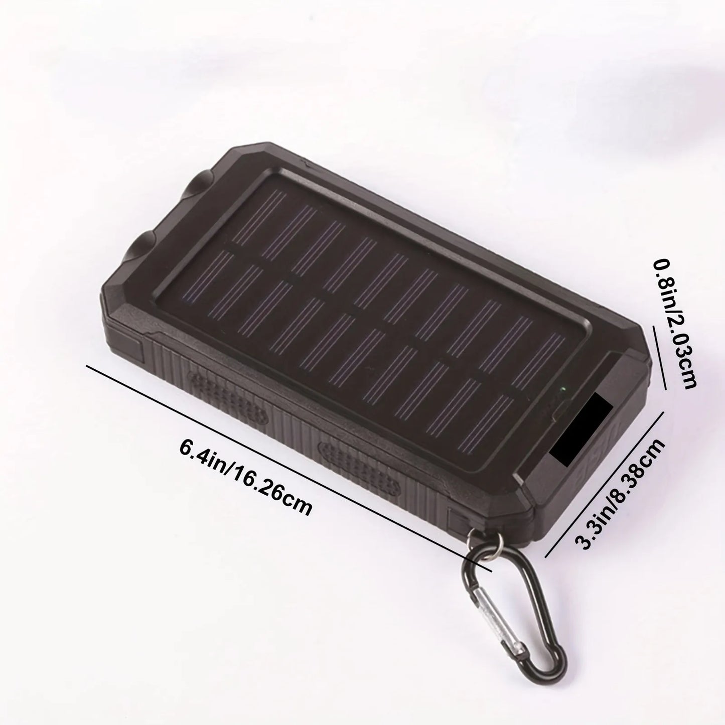 Compact Solar Powered Rechargeable Flashlight