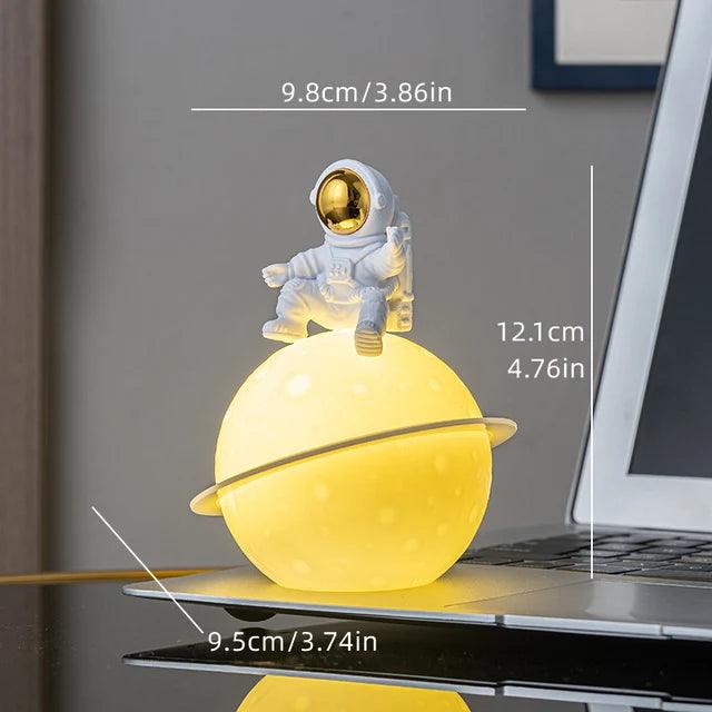 Colorful Space Astronaut Figurine with LED Night Light