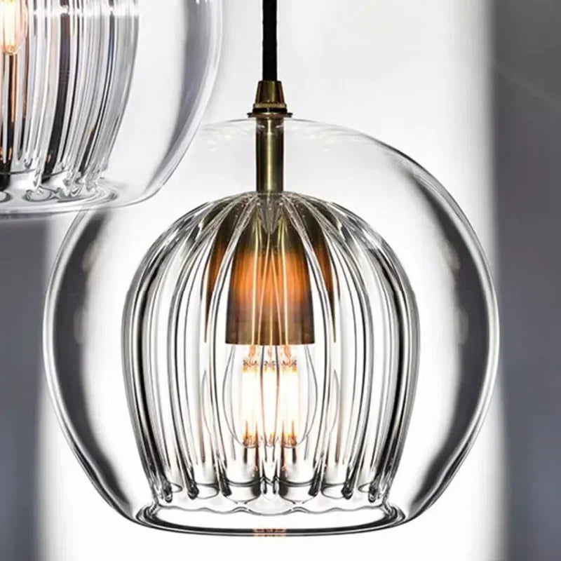 Stylish Glass Pendant Light - Chic Hanging Fixture
