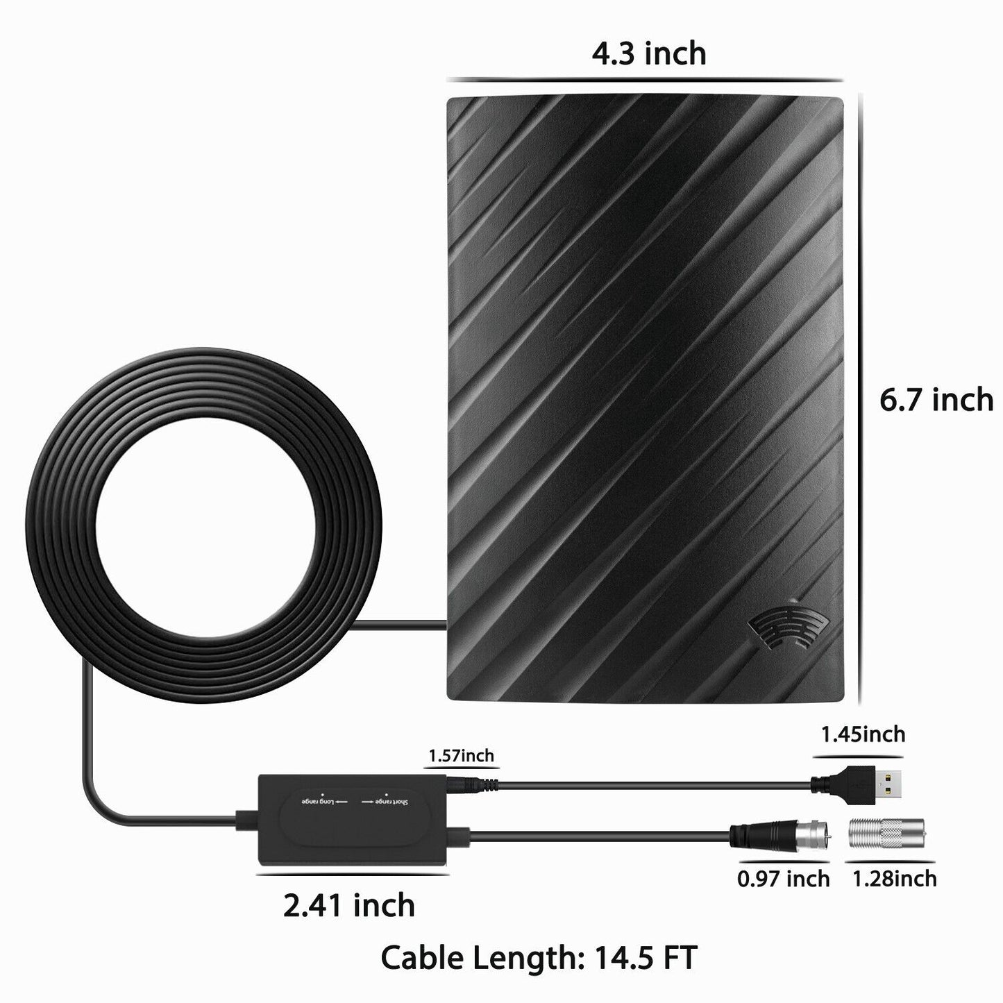 Strong Signal Indoor 4K HDTV Digital TV Antenna