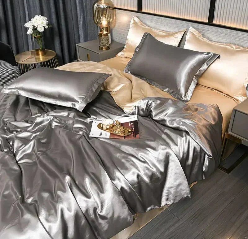 Soft Satin Bed Duvet Cover