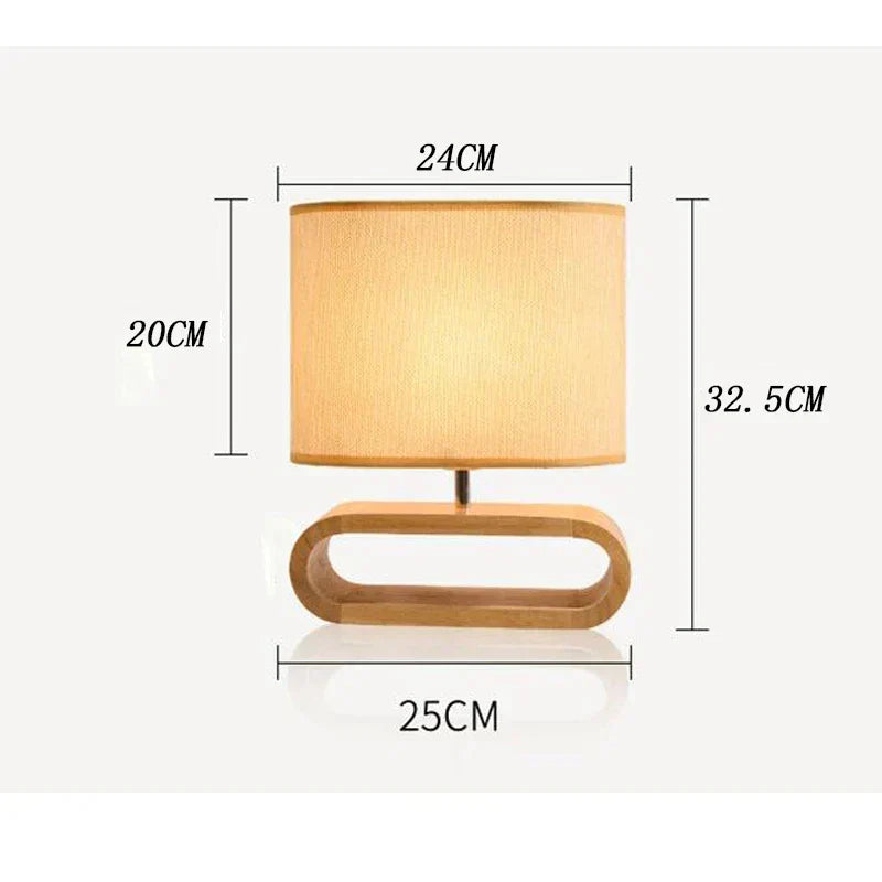 Rustic Wood Desk Lamp – Handcrafted and Chic