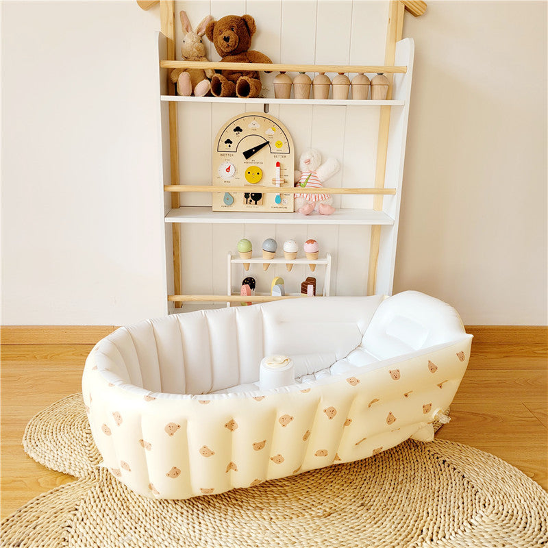 Soft Inflatable Baby Bathtub with Gentle Support