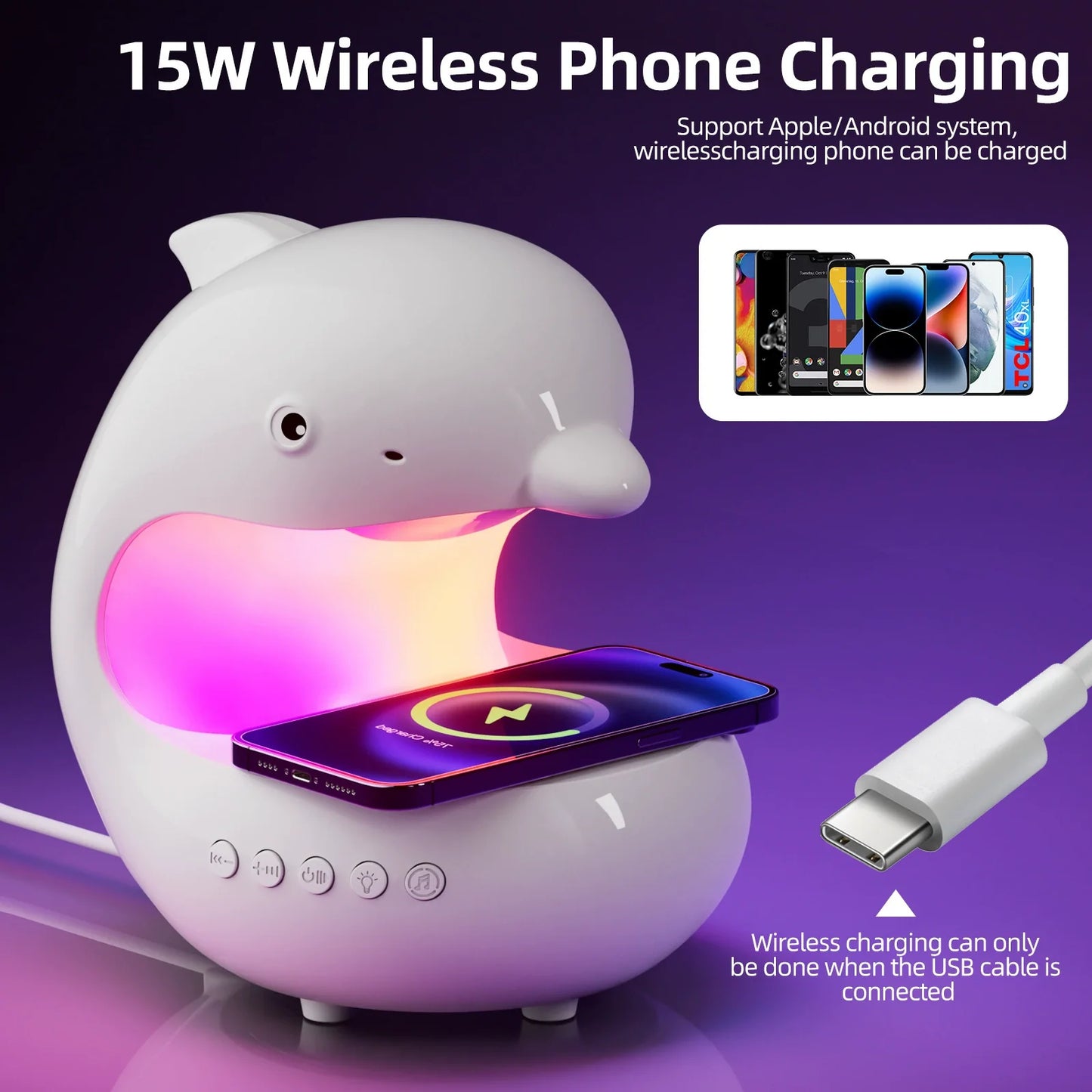 Popular LED Wireless Charging Lamp
