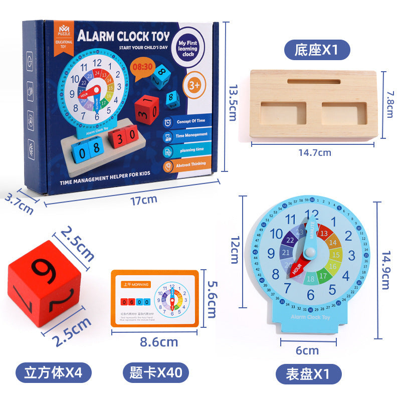 Learning Kids Clock Time Teaching Toy
