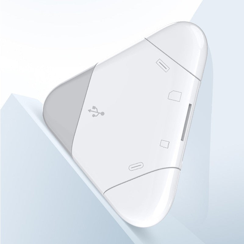 Universal 3-in-1 Memory Card Reader with USB & Multi Connectors
