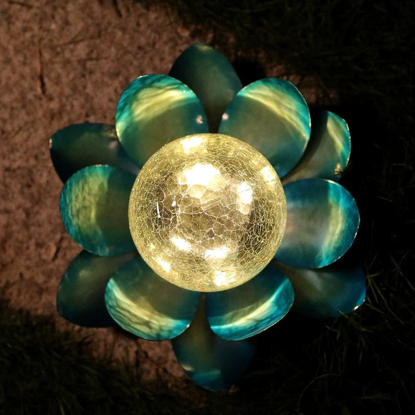 Colorful Glass Outdoor Solar Lamp