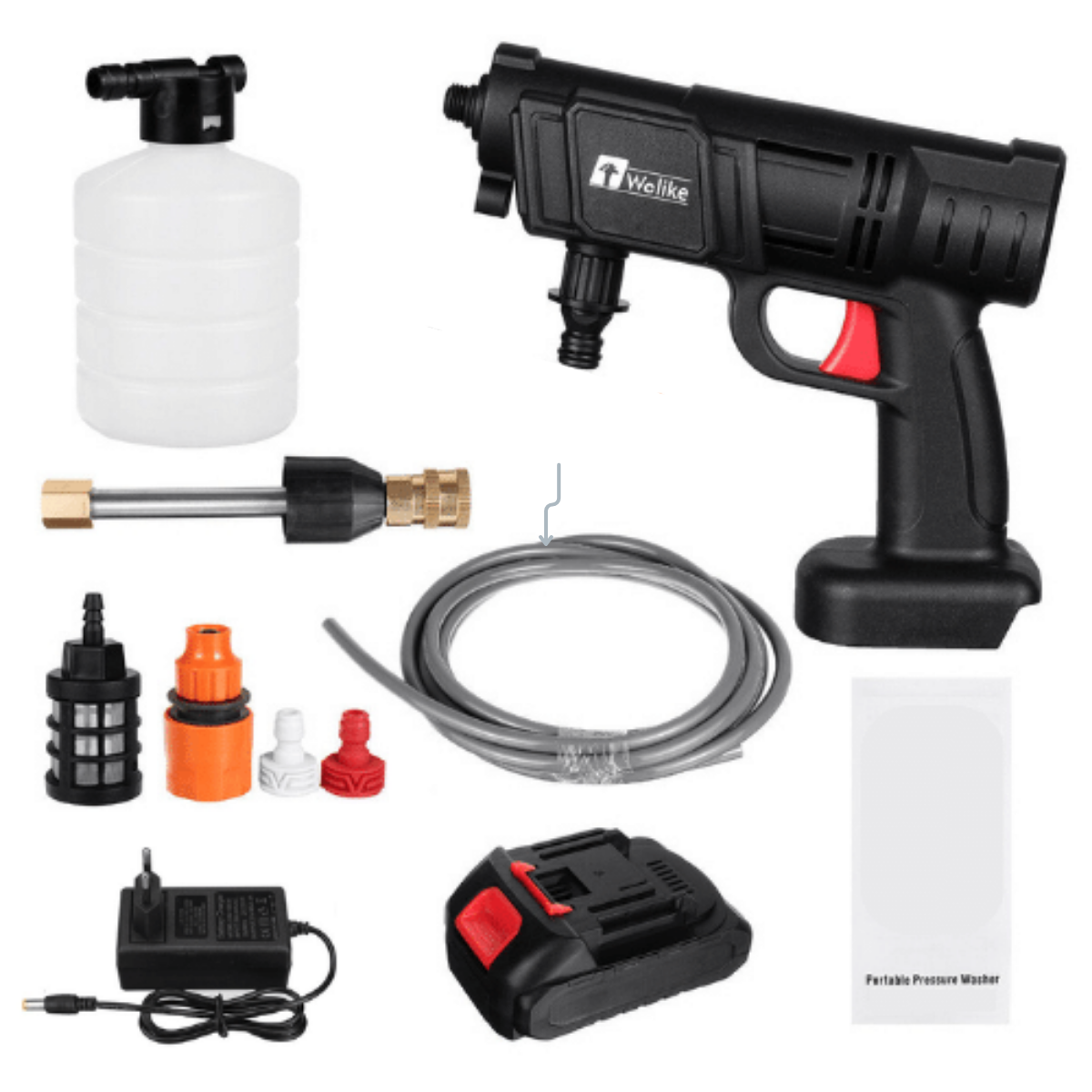 Portable Cordless Power Washer Kit