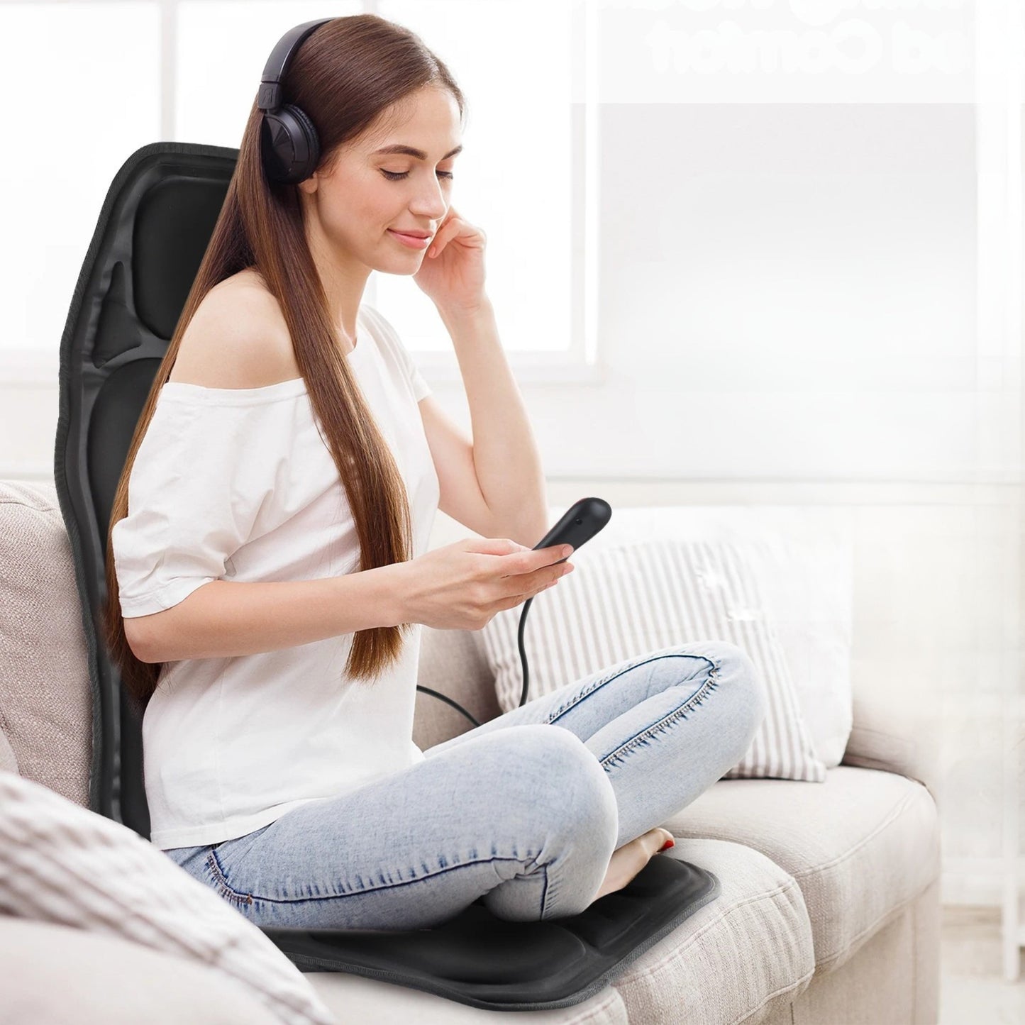 Comfy Massage Seat Cushion with Heat and Vibration