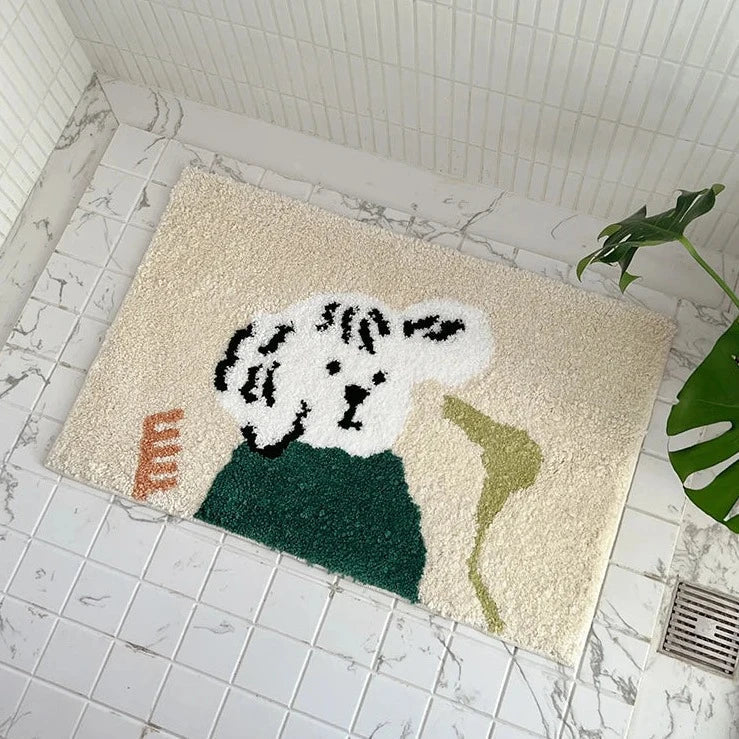 Plush Pet Bathroom Mat