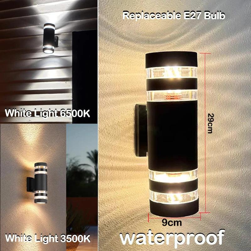 Outdoor LED Wall Lamp with Up Down Light Effect