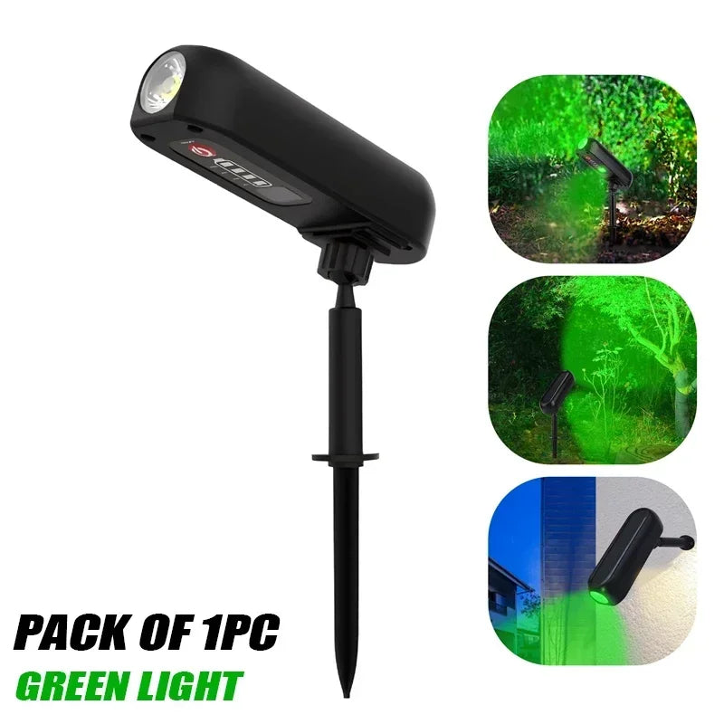 Solar Powered Garden LED Spotlight Waterproof Outdoor Light