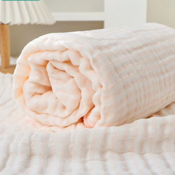 Soft 6-Layer Baby Swaddle Blanket Muslin Cotton Blend