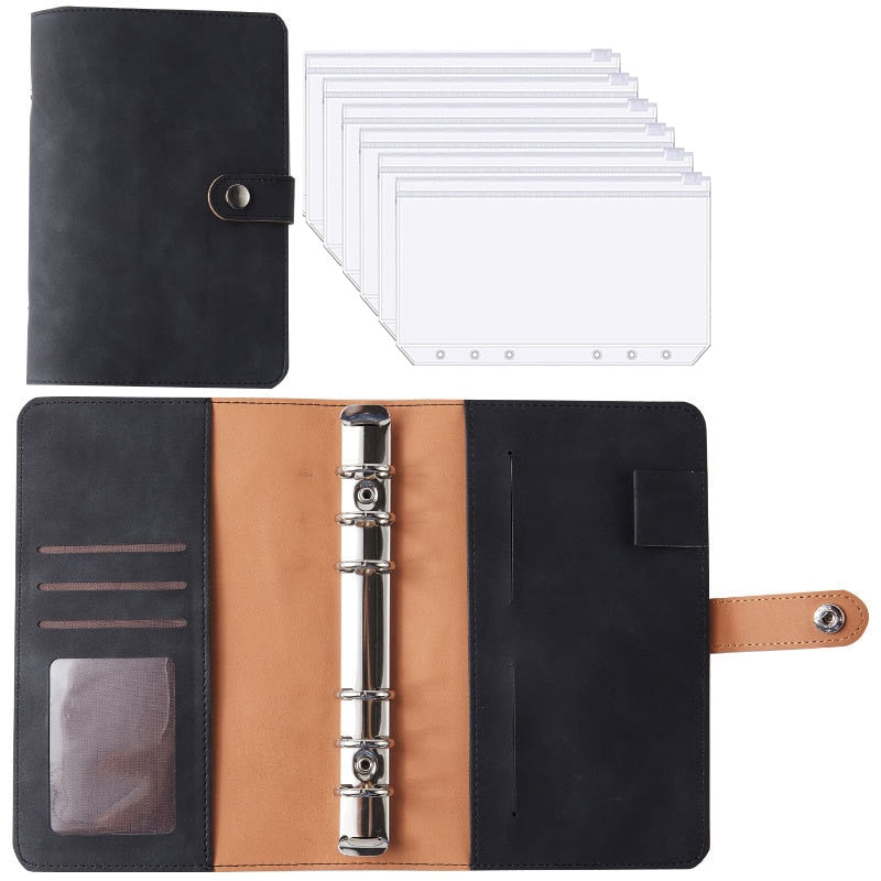 Practical Leather Wallet Organizer Notebook