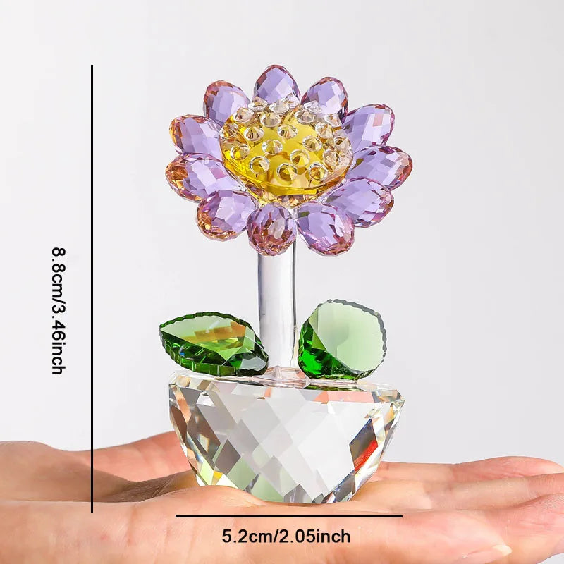 Beautiful Glass Floral Lamp