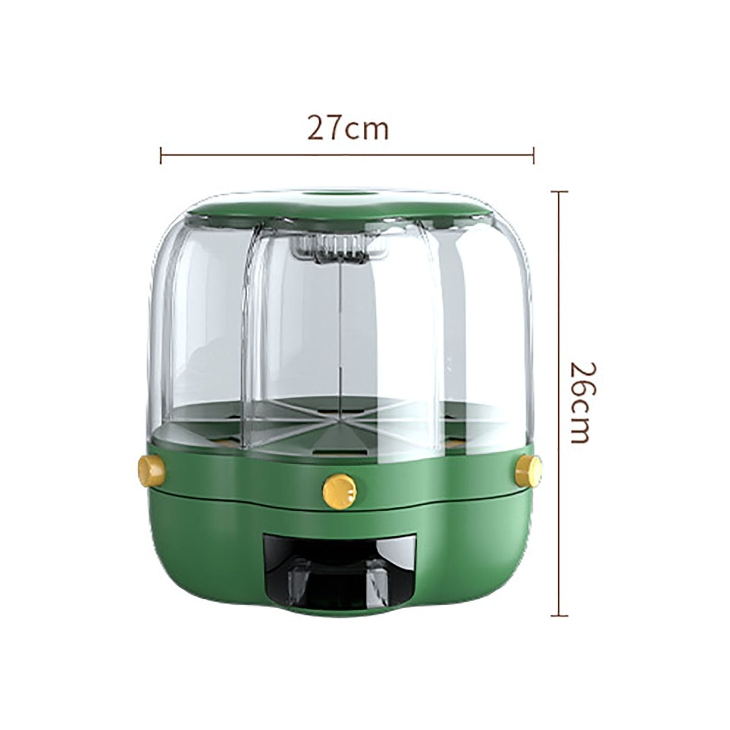 Easy 6-Grid Rotating Food Container