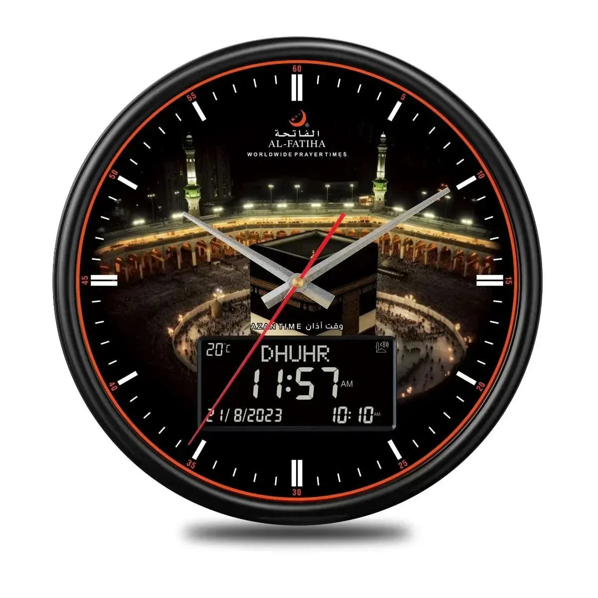 Digital Islamic Prayer Clock with Auto Azan Adjustment