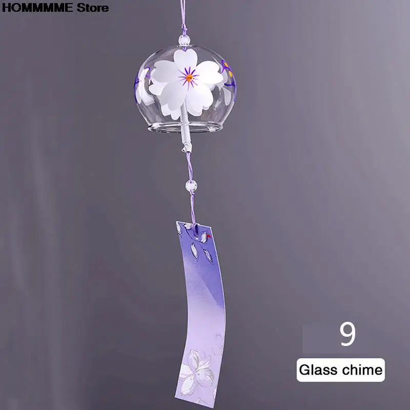 Beautiful Japanese Glass Wind Chime Pendant