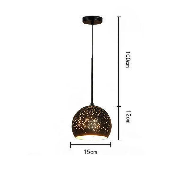 Rustic Metal Pendant Light in Classic Industrial Design