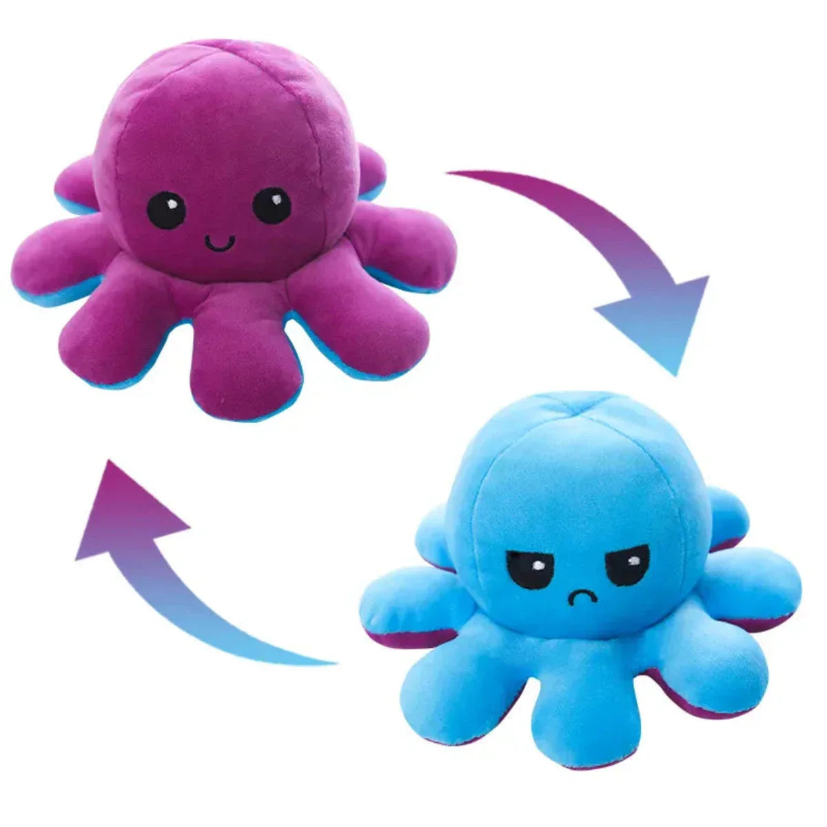 Cute Octopus Plush Toy with 2 Faces