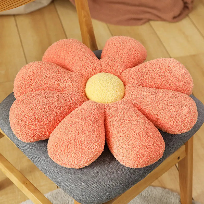 Soft Floral Pattern Throw Pillow