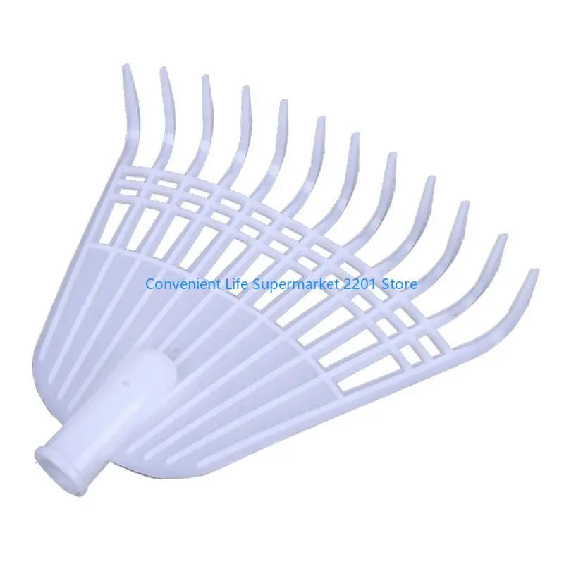 Compact Garden Leaf Rake with 12 Tines