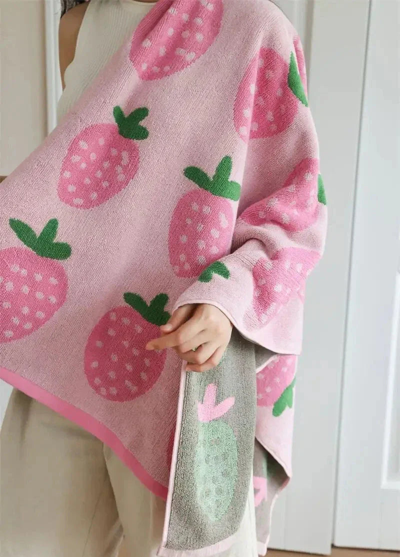 Plush Pink Beach Towel