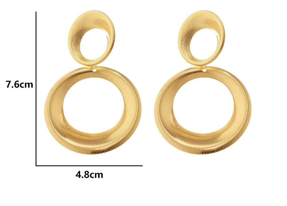 Luxury Circle Earrings | Elegant Bold Statement Jewelry