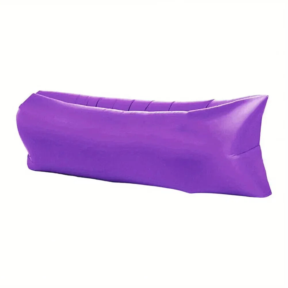 Comfortable Outdoor Inflatable Sofa with Headrest & Carry Bag