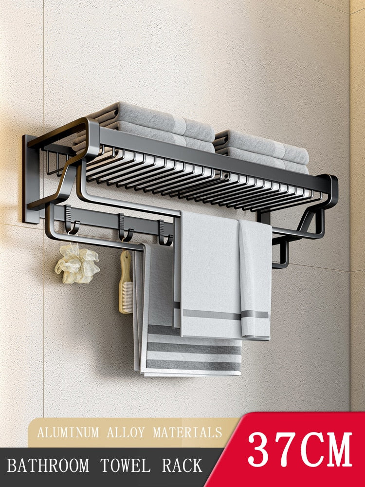 Premium Wall Mount Towel Holder Bathroom Accessory