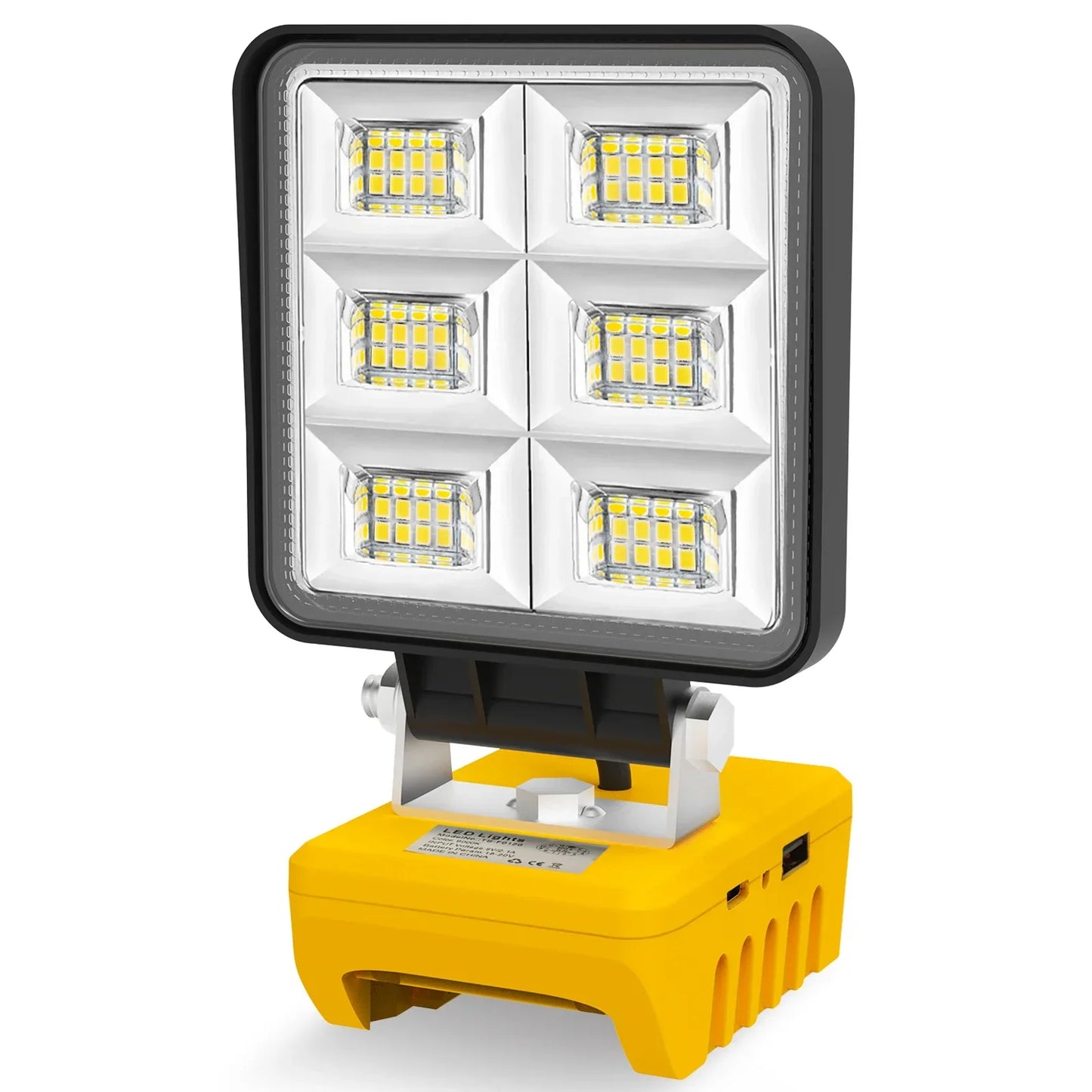 Bright 48 LED Portable Worksite Spotlight 5200 Lumen