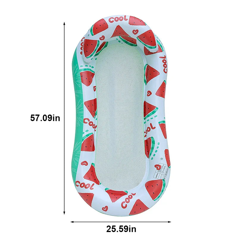 Comfortable Pool Float with Mesh and Armrests