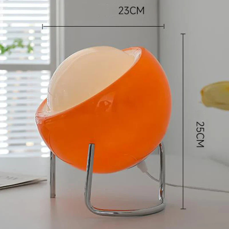 Classic Glass Desk Lamp with LED Light