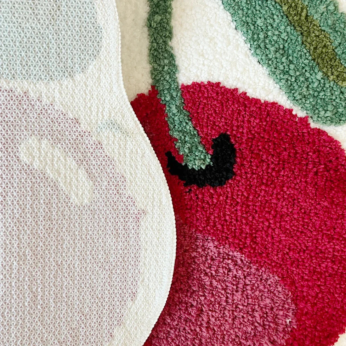 Red Shaggy Area Rug