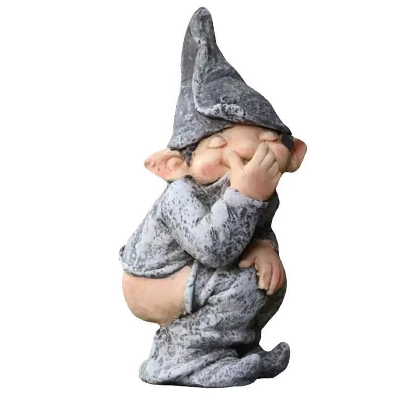 Quirky Gnome Statue for Outdoor Decor
