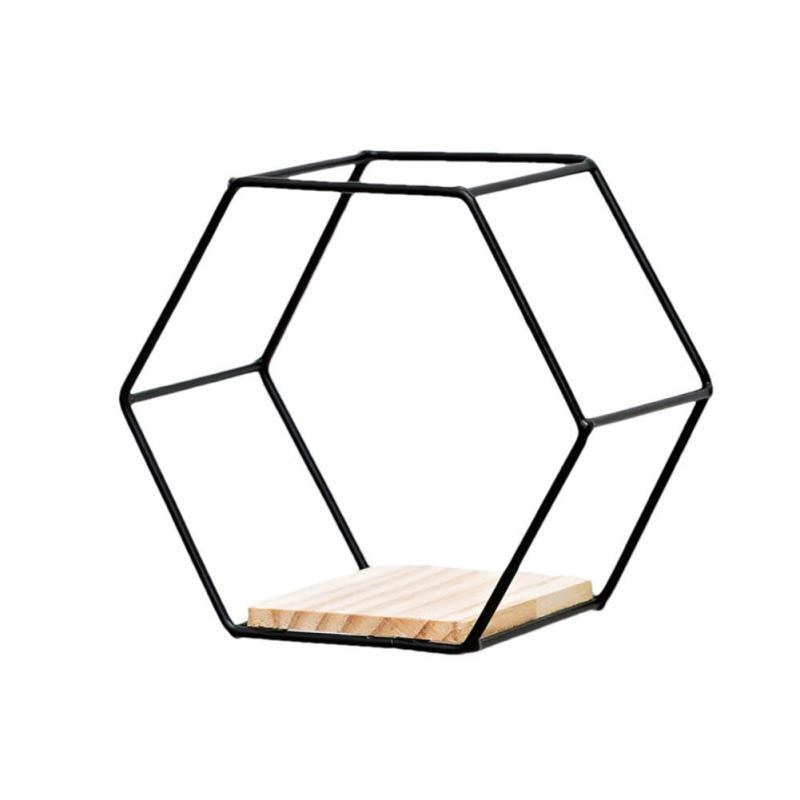 Modern Hexagon Wall Shelf Organizer
