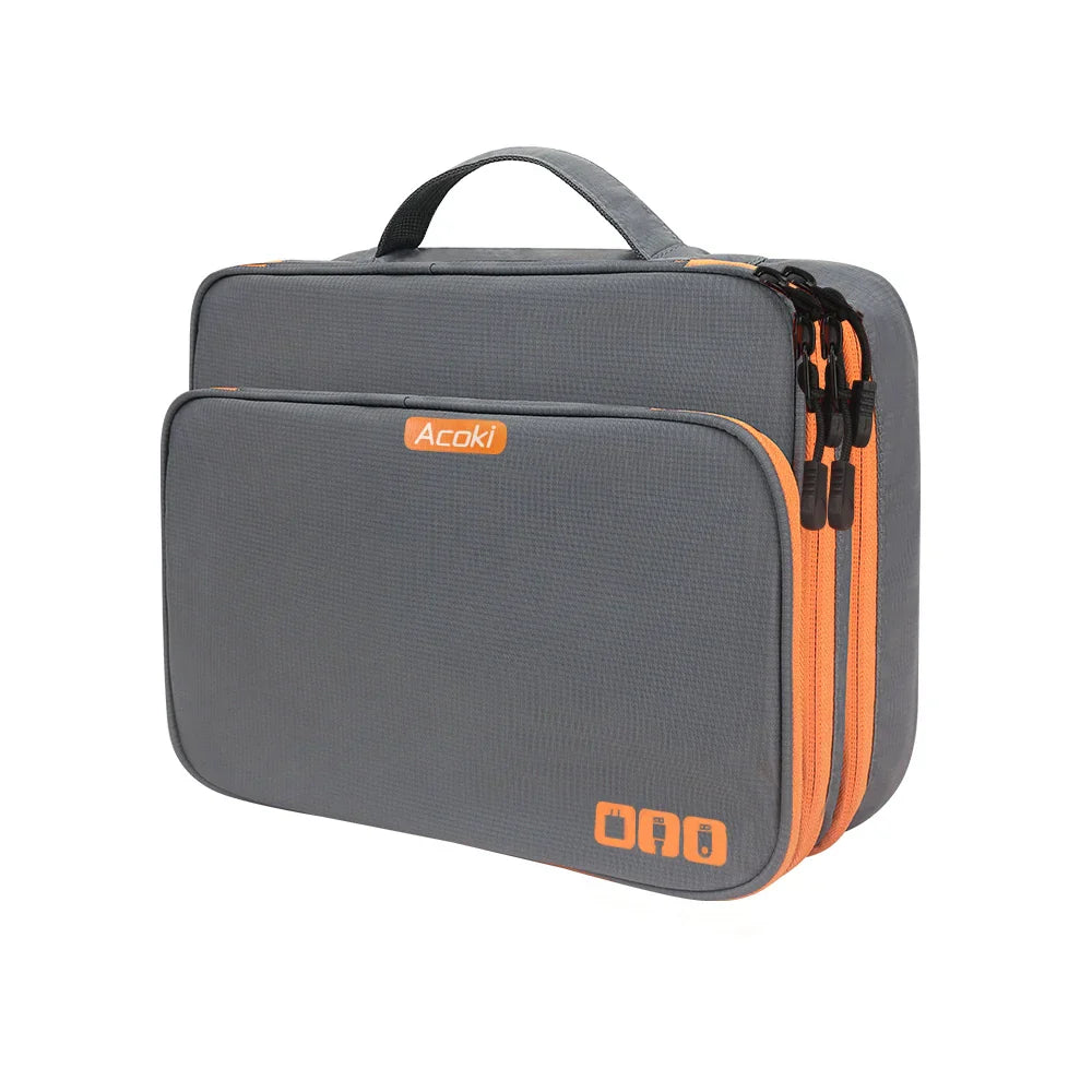 Premium Electronics Case 3-Layer Cable Organizer Bag