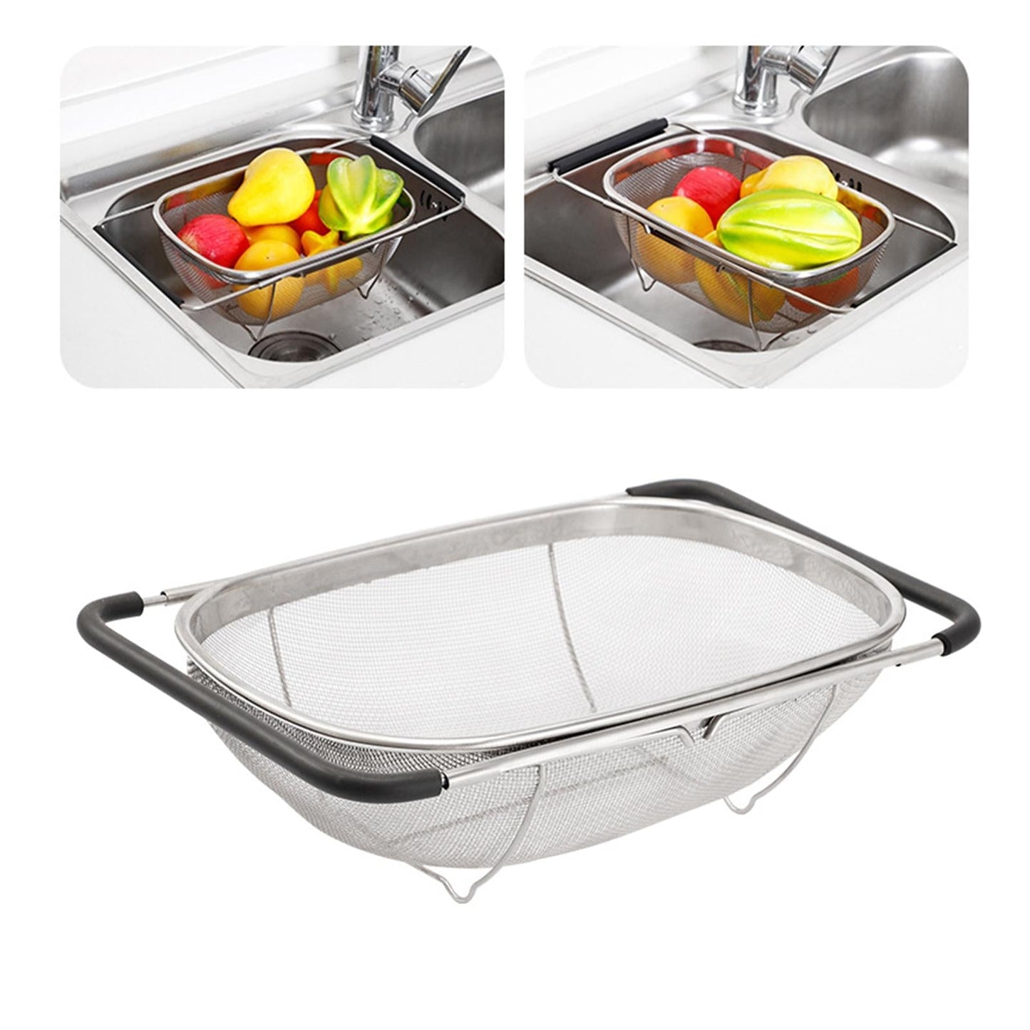 Space Saving Adjustable Sink Dish Rack